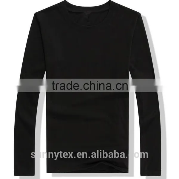 2017 Industrial Fashionable no Label Long Sleeve T-shirt for Man photo-5