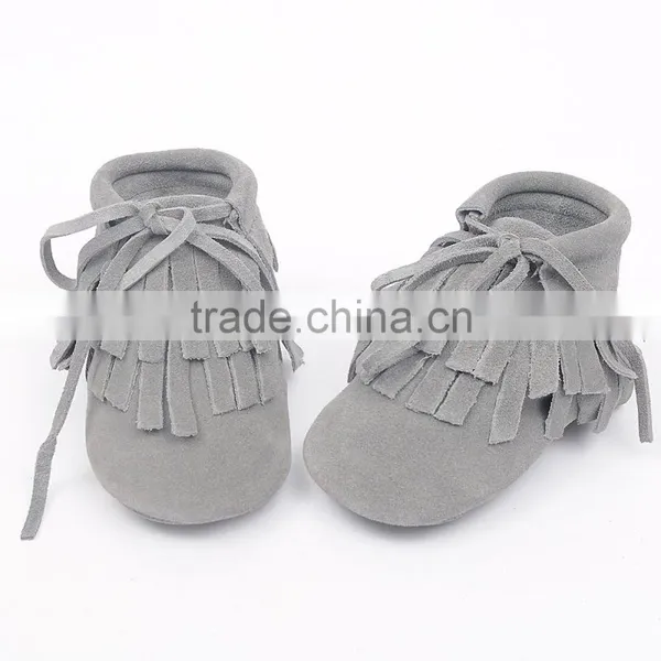 2016 New Design Lace Up Tassel Winter Newborn Baby Shoes photo-5