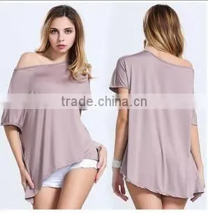 Foreign Trade New Tops 2017 ms Hot Style in Europe and America is Irregular Short Sleeve T-shirt Dress photo-2