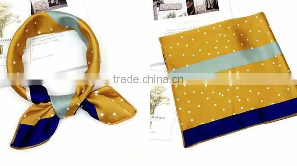 Customized Design Printed Promotional Silk Scarf photo-2