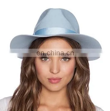 2015 Fashion Blank Bowknot Ribbon Women Wool Felt Hat photo-5