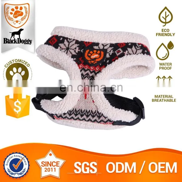 Customize Factory Price Fleece Nylon Dog Harness Vest My Pet Brand