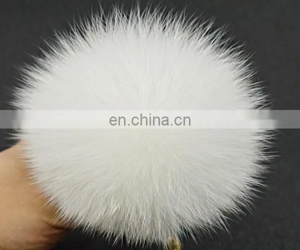 2016 Fashion Genuine Fox Fur Hat Accessory Pom Poms Wholesale Fur Ponpon photo-3