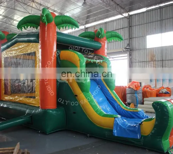 Jungle Theme Inflatable Bouncy Castle With Slide for Kids/inflatable Jumping Castle for Sale photo-4