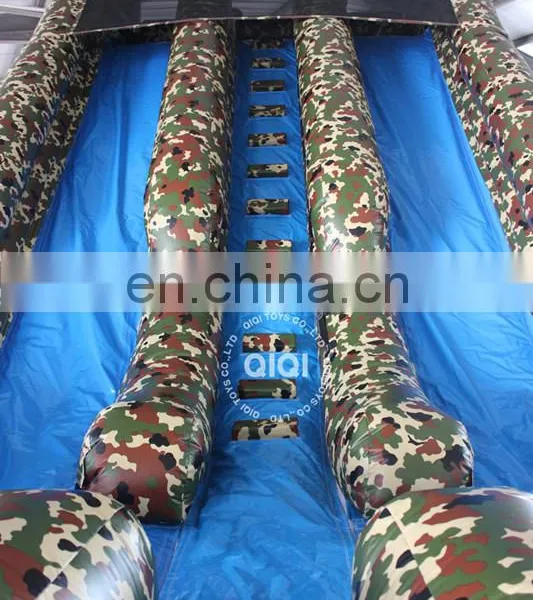 Camouflage Design Inflatable Slide for Adult Outdoor Amusement Game photo-3