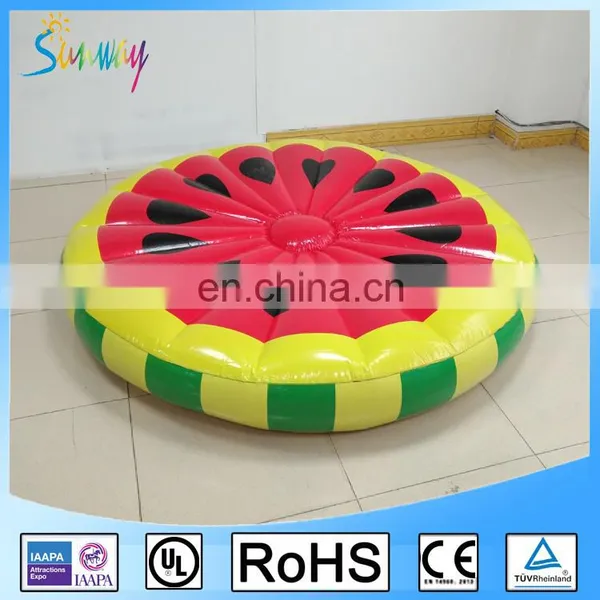 Inflatable Watermelon Slice Float, Giant 60" Inch Diameter Big Pool Lounger Raft photo-3