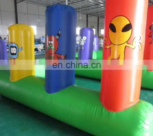 Kids Cute Interesting Inflatable Alien Laser Obstacle Course photo-3
