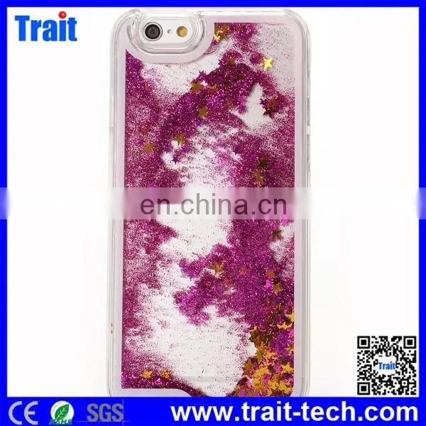 Dynamic Glitter Quicksand Stars Liquid PC Back Case for IPhone 6 photo-4