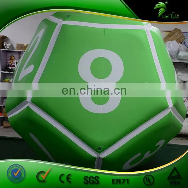 4 m Hanging Inflatable Dice Shape Balloon Inflatable Custom Polygon Ball Advertising Display PVC Decorative photo-5