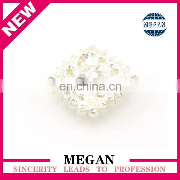 Wholesale Fancy Square Pearl Rhinestone Button for Garment and Clothing photo-2