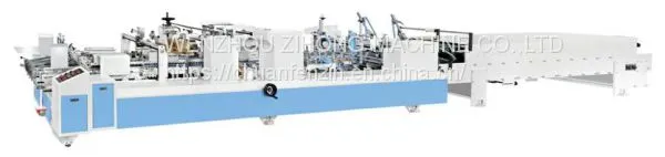 All-in-one Muti-functional new product Crash Lock Bottom Straight line medicine box Folder Gluer Machinery