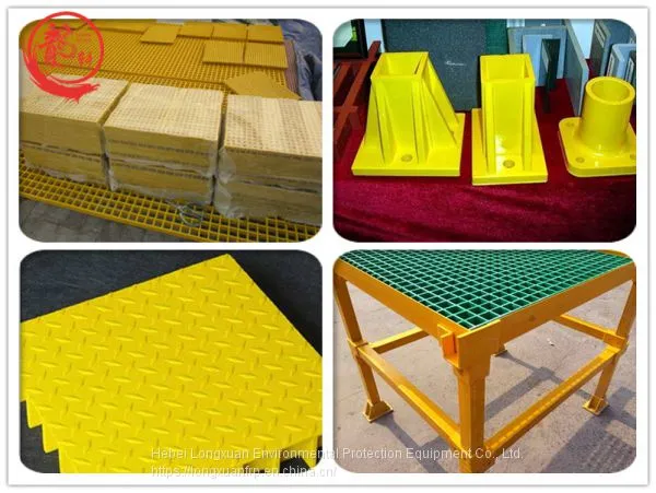 Industrial Plastic Grate Sheet Fiberglass Deck Grating High Strength photo-2