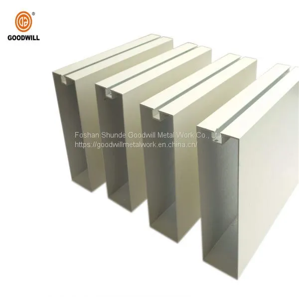 Fashionable Metal Ceiling Serie Aluminum Baffle Ceiling Cladding Design For Interior or Exterior Decoration photo-2