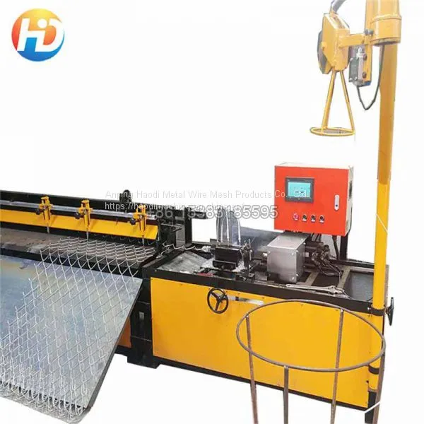 PLC Controlled Semi Automatic Chain Link Fence Machine photo-2
