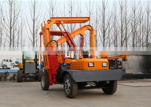 All-wheel-drive Pile Driving and Soil Drilling Machine for Concrete/ Soil Floor photo-6