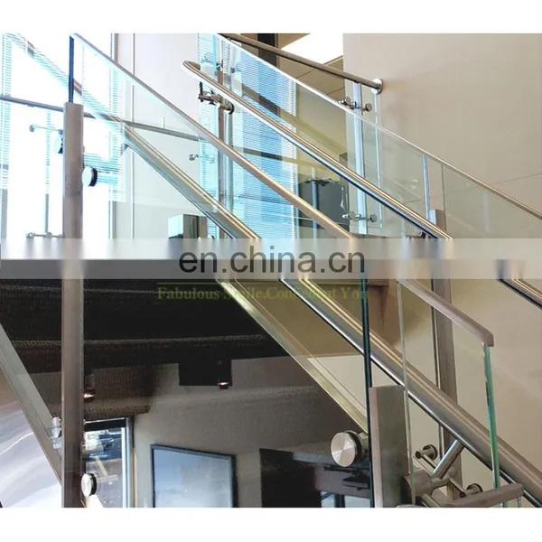 Foshan Factory Terrace Glass Balustrade Stainless Steel 304 316 Balcony Glass Railing Post Prices photo-2