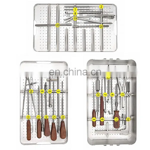 Orthopedic Surgical Instruments Spinal Anterior Thoracic & Thoracolumbar Plate System Instrument Set Spine Surgery Instrument photo-3