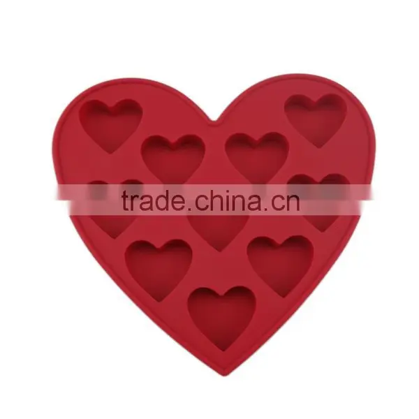 OEM Available Romantic Love Heart Shape Custom Ice Cube Tray photo-2
