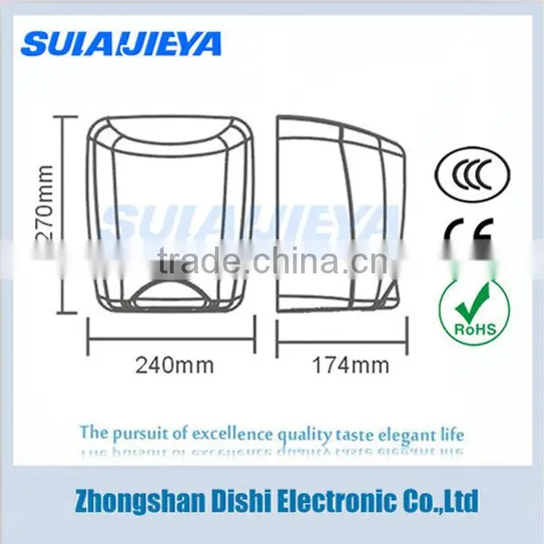 Hotel Bathroom Supplies Wall Mounted High Speed Automatic Hand Dryer Machine photo-5