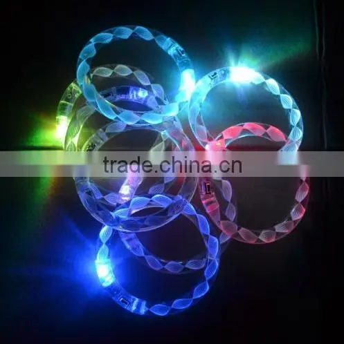 LED Helix Flashing Light Up Glow Fashion Rave Party Bracelet Bangle Wristband photo-2