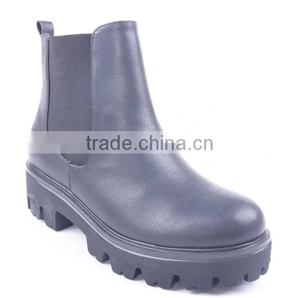High Platform Elastic Band Workman Lightweight Security Safety Garden Zipper up Boots photo-2