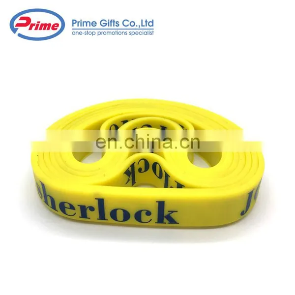 Wholesale Custom Logo Printed Silicone Wristband No Minimum photo-5