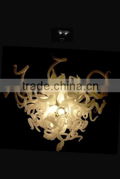 White Fresh Glass Chanderlier LED Pendant Lobby Lighting Fixture Quality Choice
