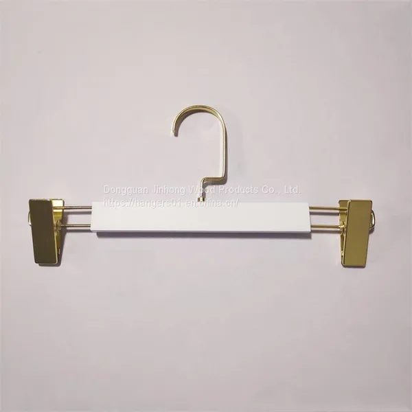 Clothing store white wood trousers rack household balcony telescopic pants hanging drying skirt socks underwear multi-functional hanger storage artifact