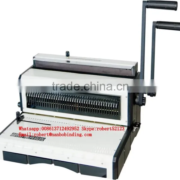 NanBo ET8809 Lower Price Factory Twin Ring Binding Machine, Twin Spiral Binding Machine photo-2