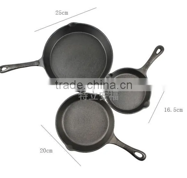 TRIONFO Pre-seasoned Cast Iron Frying Pan With Long Handle photo-2