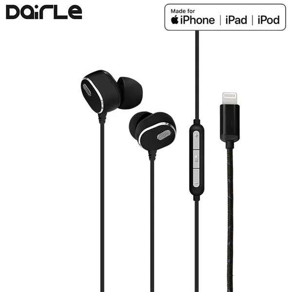 Black White Lighting Original Headphones Mfi Earbuds for Apple Iphone XS,XR photo-2