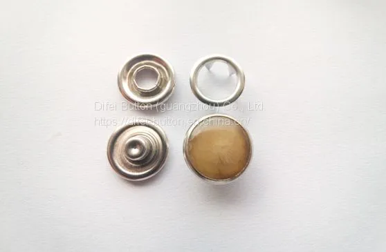333#11.7mm Customized Pearl Snap Buttons for Shirts With Brass or Stainless Steel Material