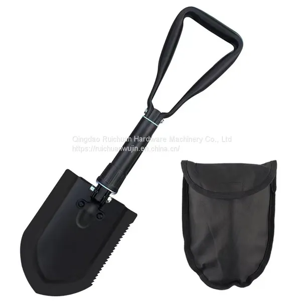 Multifunctional Large Folding Shovel Black Shovel/shovel Engineer Shovel Outdoor Supplies Wholesale Large Shovel Black photo-3