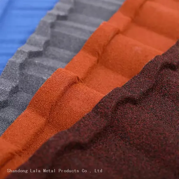 Stone Coated Metal Roofing Tile Prices in China Suppliers Dark Red Nigeria Stone Coated Steel Roof Tile photo-5