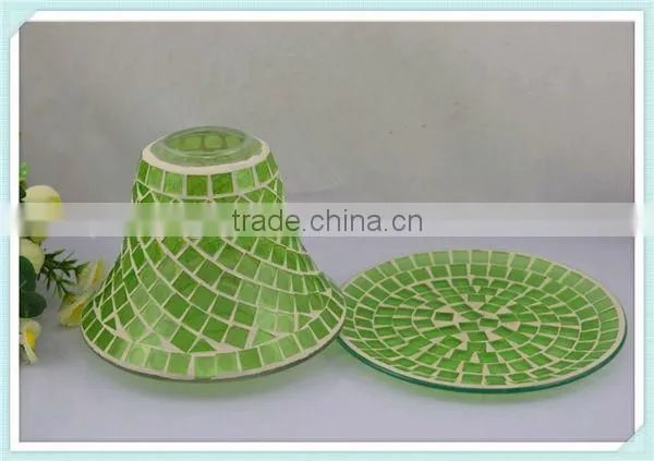 2014 New China Manufacturing New Crackle Mosaic Lamp Candle Shade for Home Decoration&wedding