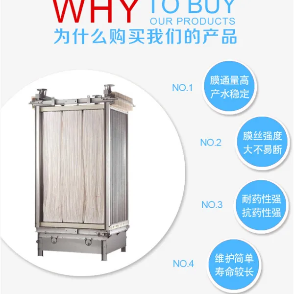 Hollow Fiber Curtain Microfiltration MBR Membrane Module for Wastewater Treatment Filtration Membrane photo-2