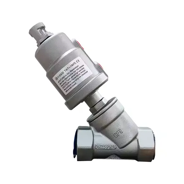 Angle Seat Valve ANSI Class 150 Flanged Limit Switch Air Filter SS304 SS316L CF8 Pneumatic Actuator Industrial Automation Valve photo-6