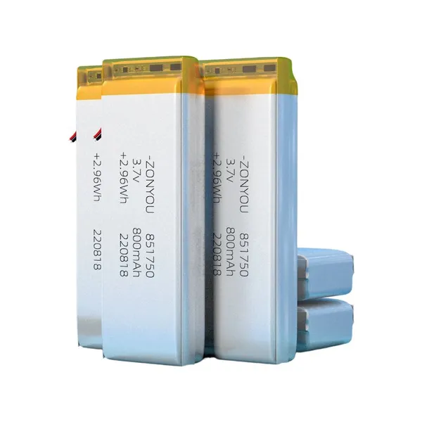 Cheap Price Factory 851750 Lipo Battery Cell Rechargeable 800mah Lithium Polymer Batteries for Dog Trainer E-book Camping Light photo-3