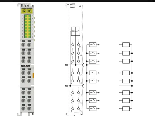 Beckhoff EL1259 EtherCAT Digital Input Output Terminal 8DI 8DO 24V DC Multi-Timestamp High-Speed I/O Module photo-4