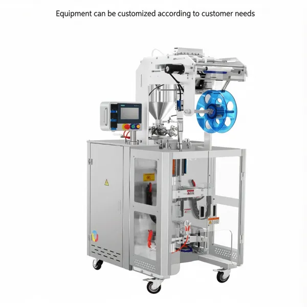 Commercial Quantitative Three-Side Seal Paste Small Packaging Filling Machine for Shaped Sachets With Honey Coffee Juice Liquid photo-2