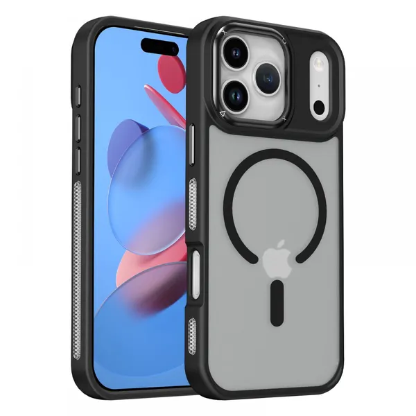Built-in Kickstand Phone Case for IPhone 18 17 15 Pro Max – Hands-Free Viewing Cover photo-4
