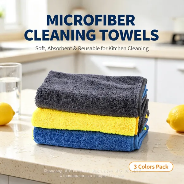 Custom Printed Microfiber Cleaning Cloths Assorted Rainbow Color Absorbent Reusable Towels for Household Wholesale photo-3