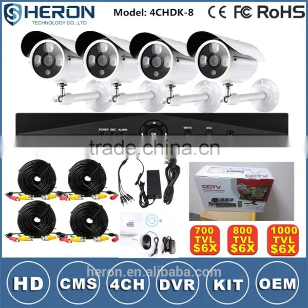H.264 4CH ir Cctv Security System Camera for Home/Shop photo-2
