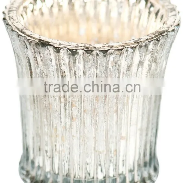Silver Candle Holder ,antique Glass T-light Votive Holder Manufacture