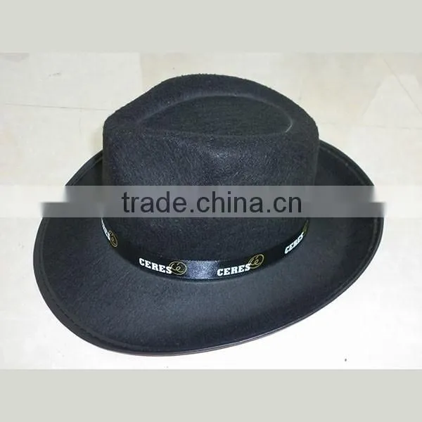 Wholesale Custom Cowboy Hat Non-woven Funny Party Hat With Wide Brim Black Silk Band Party Favors Cowboy Hats photo-6
