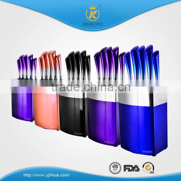 KITCHEN KING 8pcs Hollow Handle Knife Set With Gradually Changed Non-stick Coating Effect photo-4