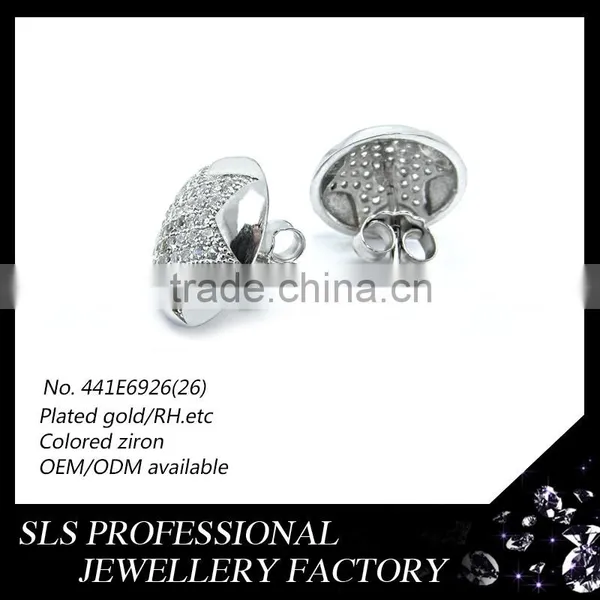 Jewelry Wholesale Thailand Earring Set for Women's Earring Earbuds ,925 Silver Earring Happy Back Earring Backs photo-2