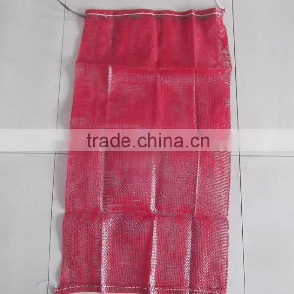 45x70cm PP & PE Leno Raschel Mesh Bags for Packing Potatos