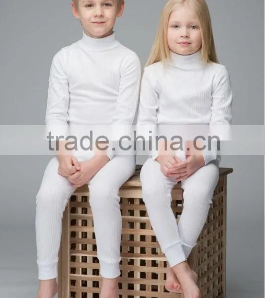 Thermal Underwear Children Turtle Neck Set photo-4