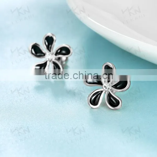 18K Gold Plated New Simple Design Fashion Flower Stud Earrings photo-6
